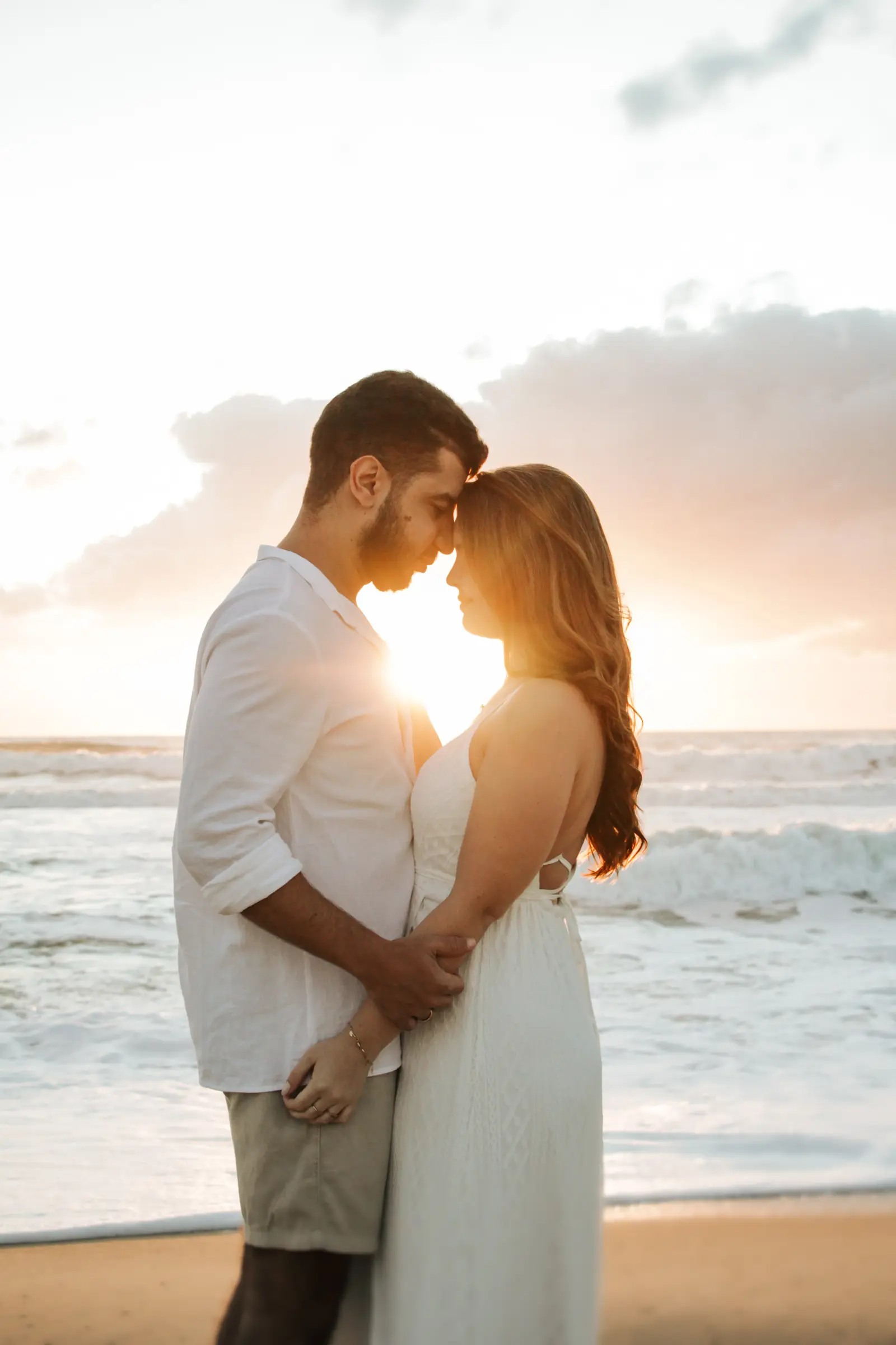 Ensaio de casal na praia